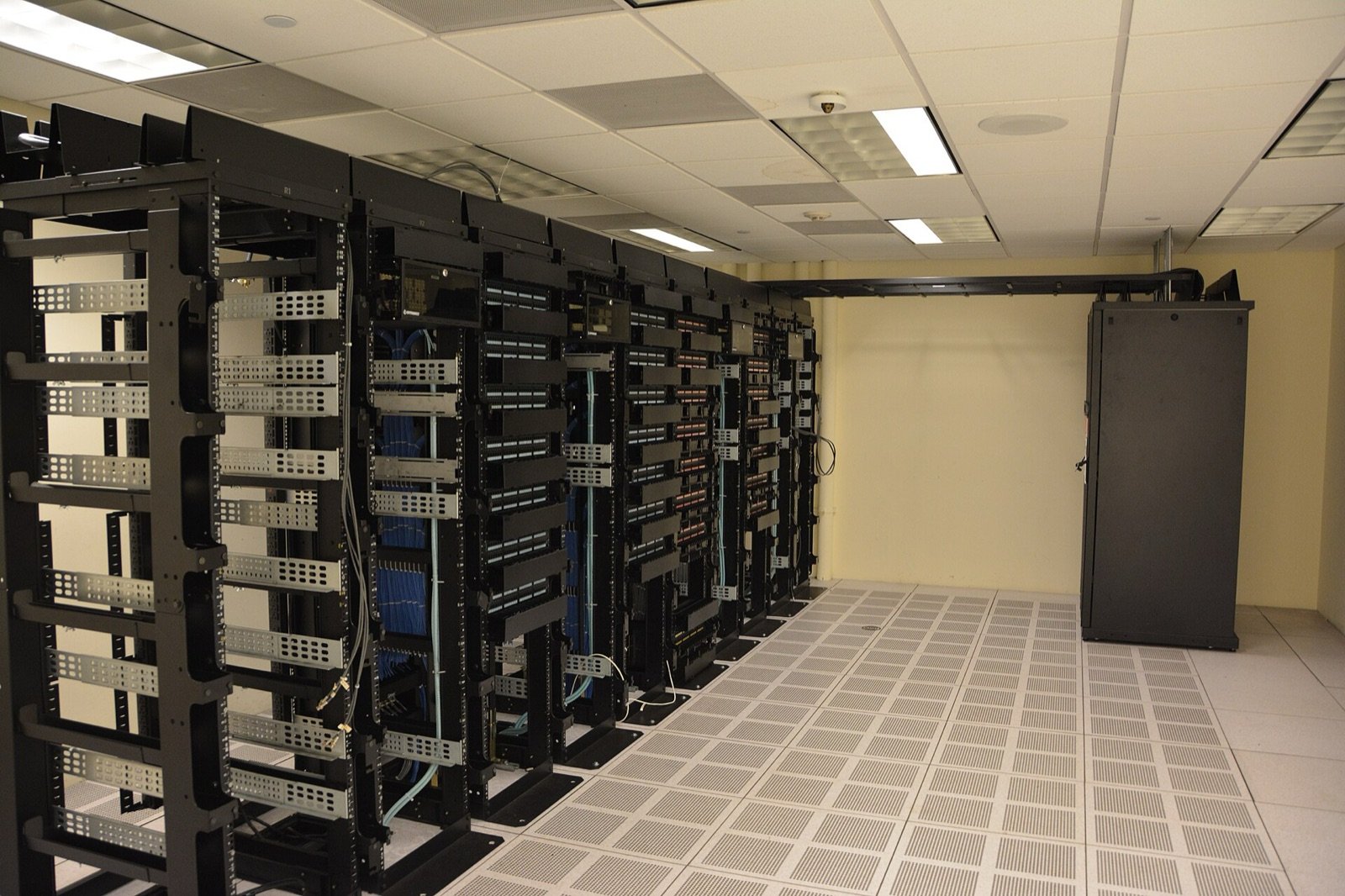 Server racks in a data centre