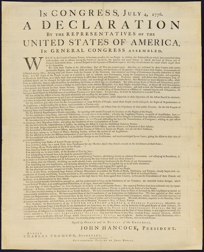 A Dunlap broadside