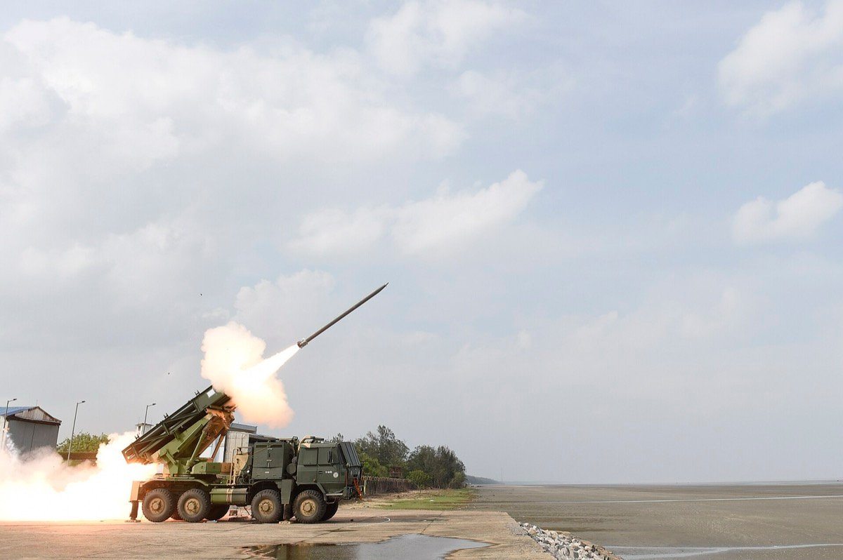 DRDO test-fires an Enhanced Pinaka rocket in June 2021