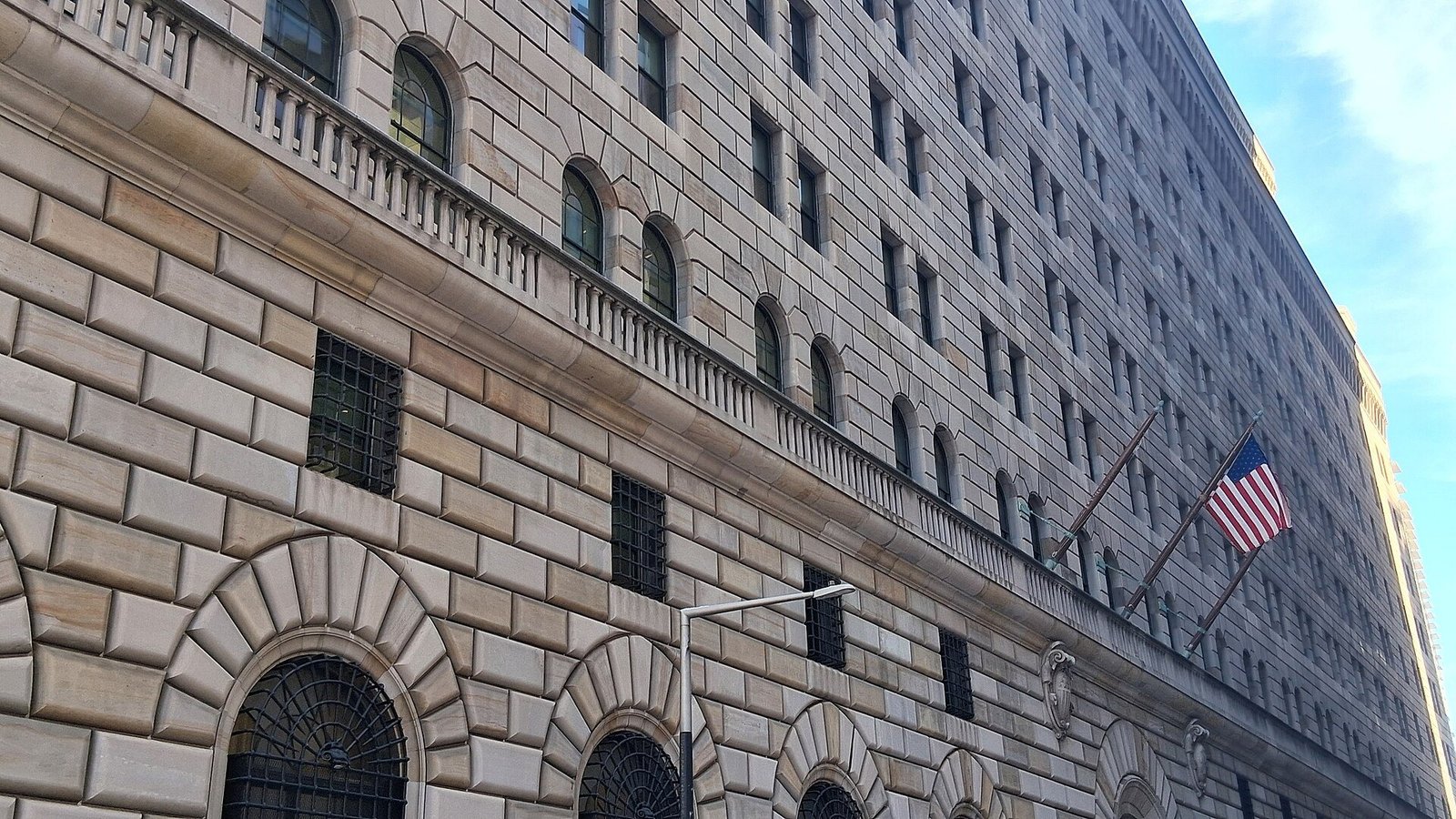 The Federal Reserve Bank of New York in Manhattan’s financial district