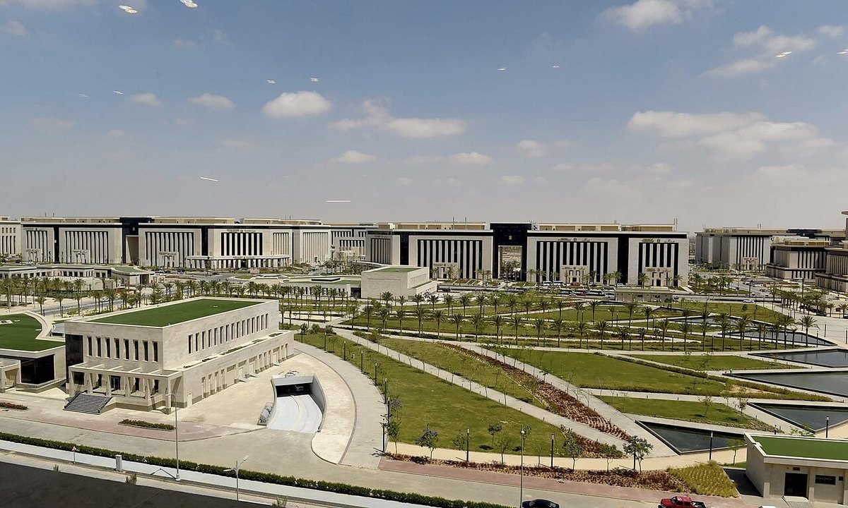 Ministry buildings in the Government District, May 2023