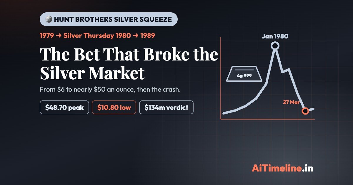 Hunt Brothers Silver Squeeze: A Timeline of Market Manipulation