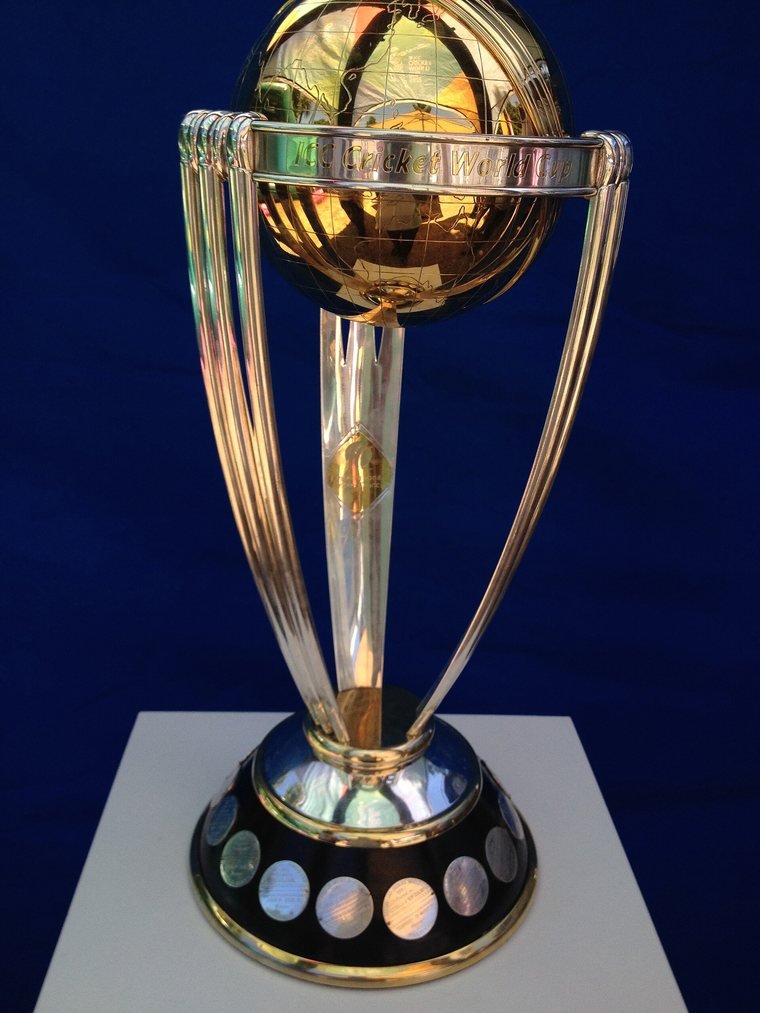 The ICC Men’s Cricket World Cup trophy