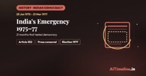 India’s Emergency (1975–77): 21 Months That Tested Democracy