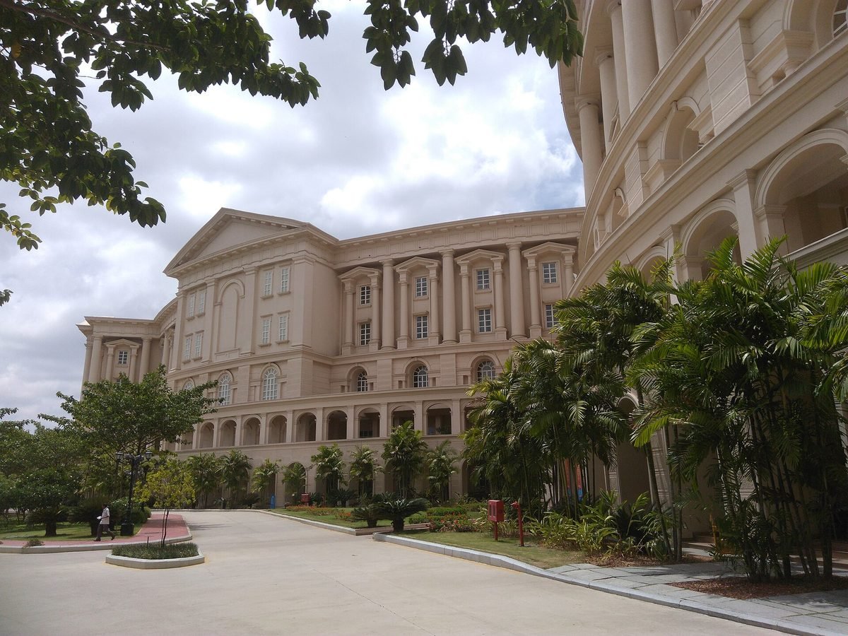 The library building on Infosys’s Mysuru campus