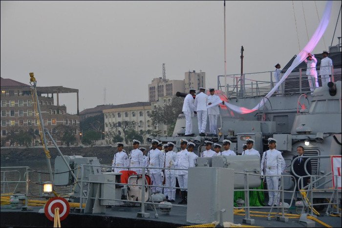 The decommissioning of INS Nirbhik and INS Nirghat at Naval Dockyard, Mumbai, on 11 January 2018, after about 30 and 28 years of service