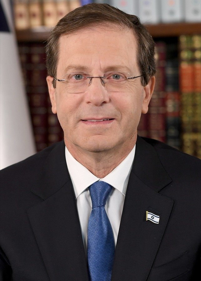 Official portrait of Israeli President Isaac Herzog, July 2021