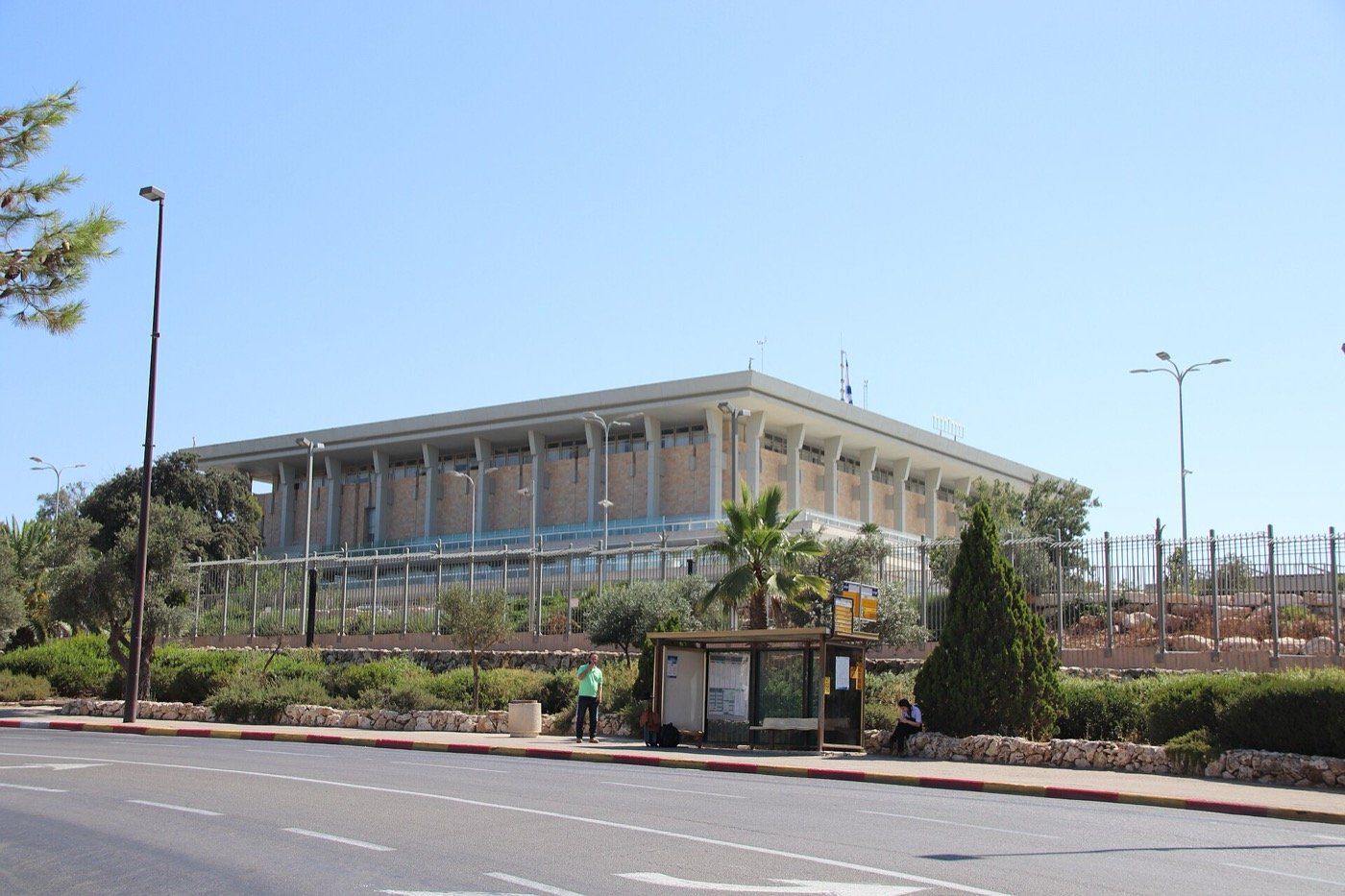 The Knesset building in Jerusalem, seat of Israel's 120-member parliament