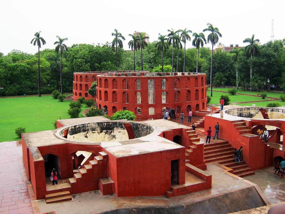 The 18th-century Jantar Mantar observatory in New Delhi