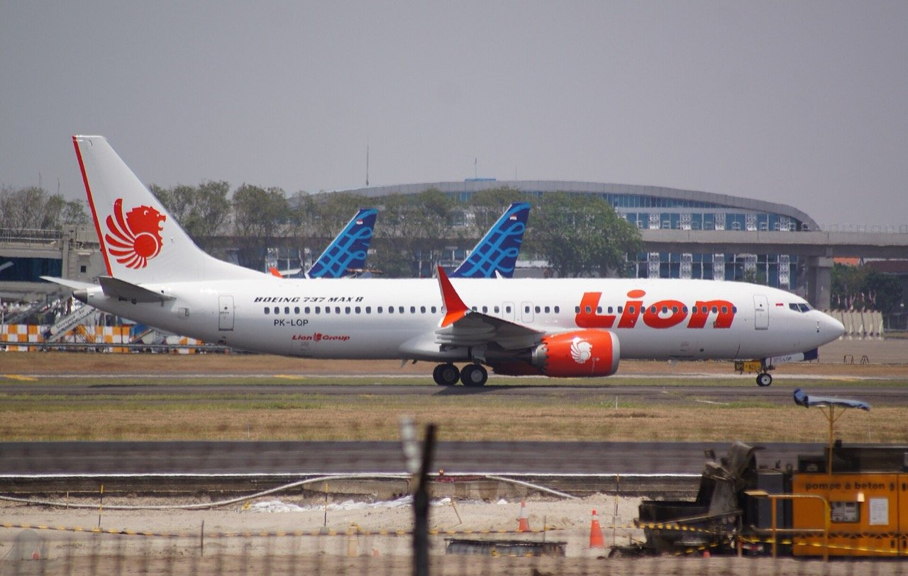 Lion Air 737 MAX 8 PK-LQP at Jakarta in 2018