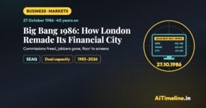 Big Bang 1986: How London Remade Its Financial City