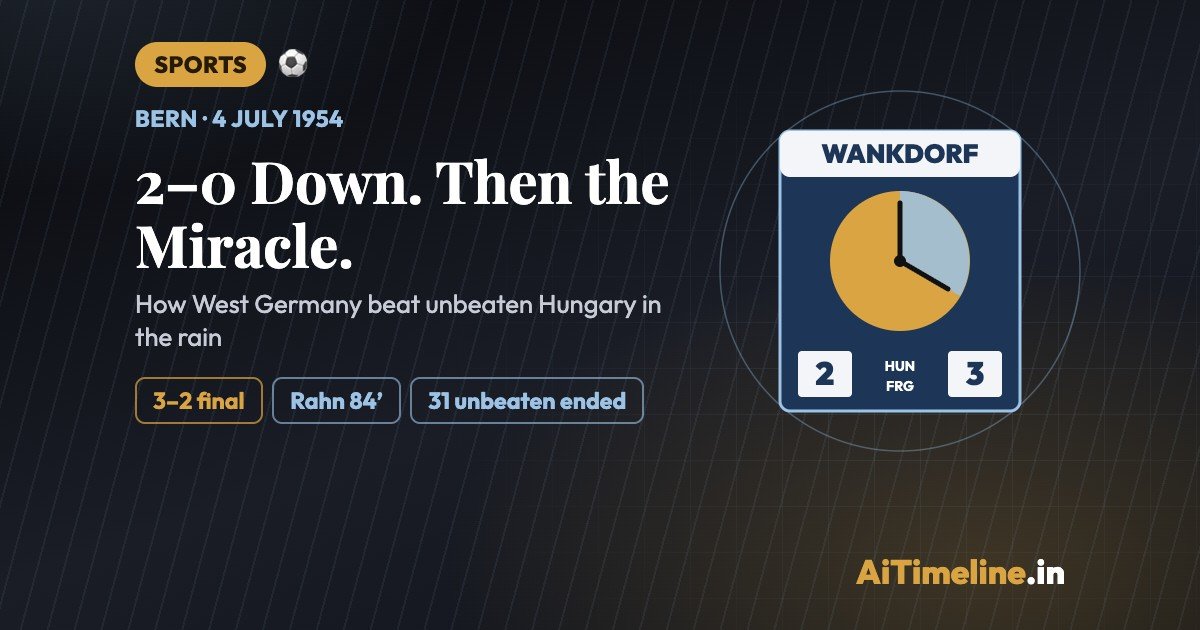 Miracle of Bern: West Germany’s 1954 World Cup Triumph