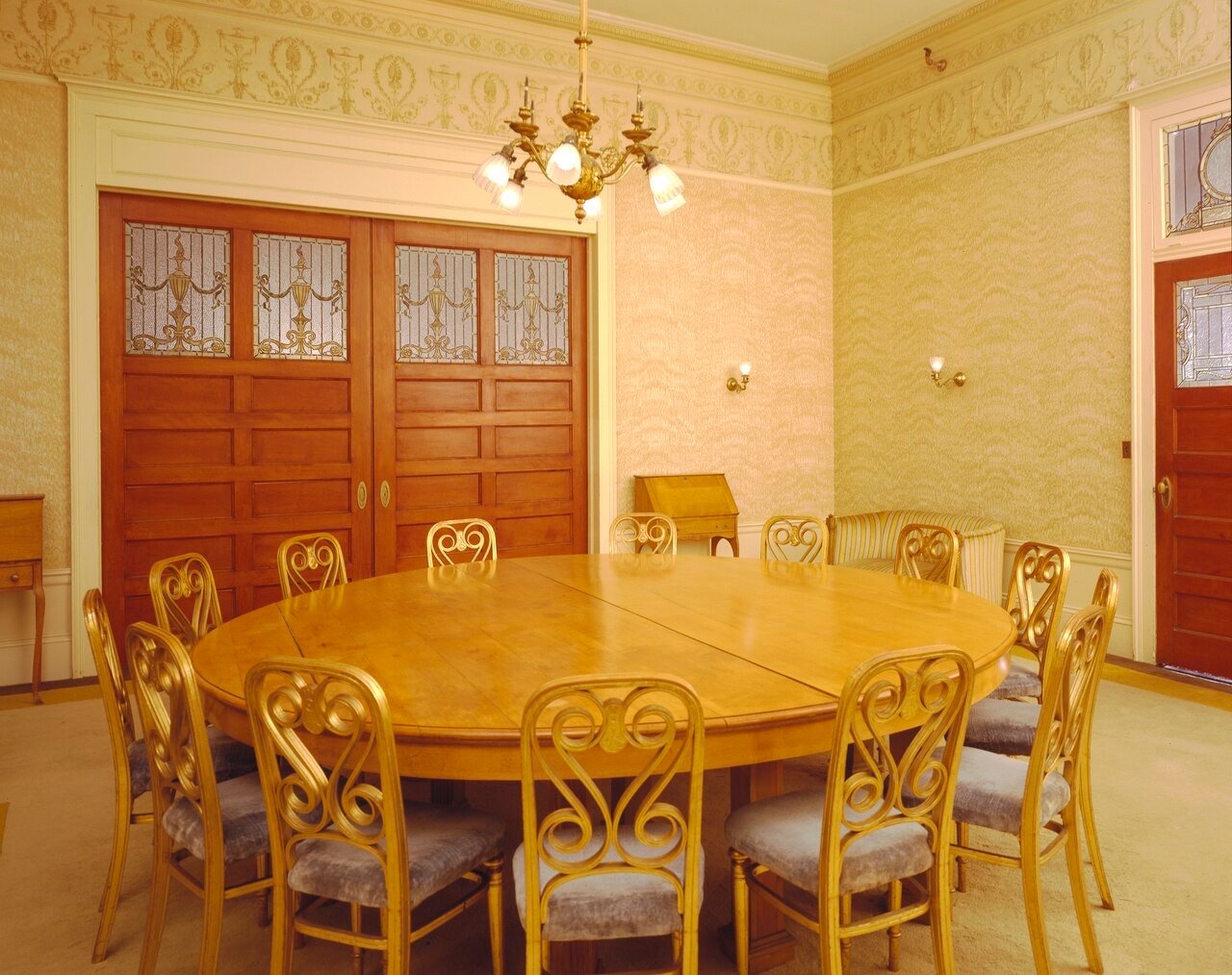 A meeting room at the Mount Washington Hotel in Bretton Woods, New Hampshire