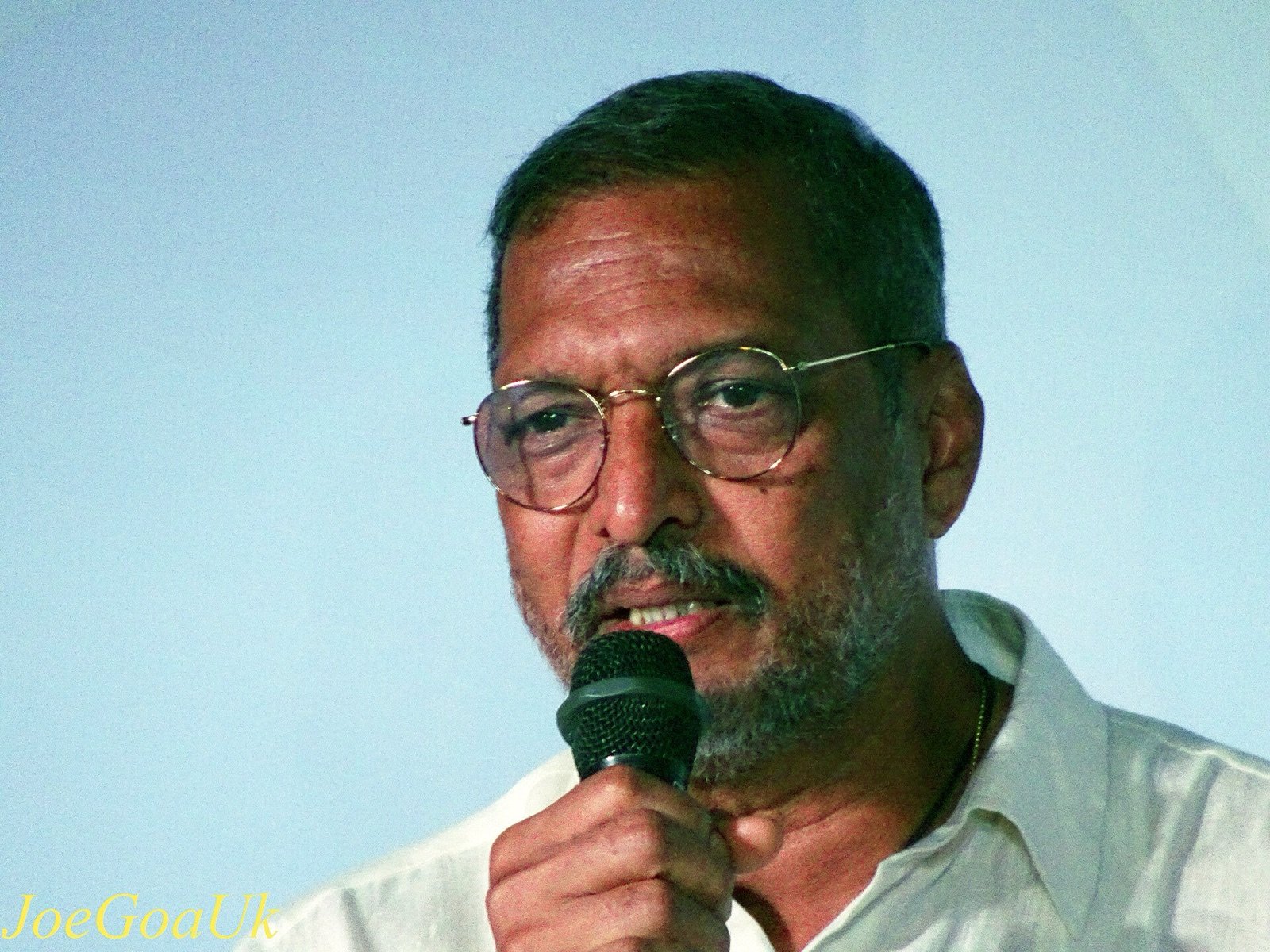 Nana Patekar speaking at the International Film Festival of India in Goa, November 2017