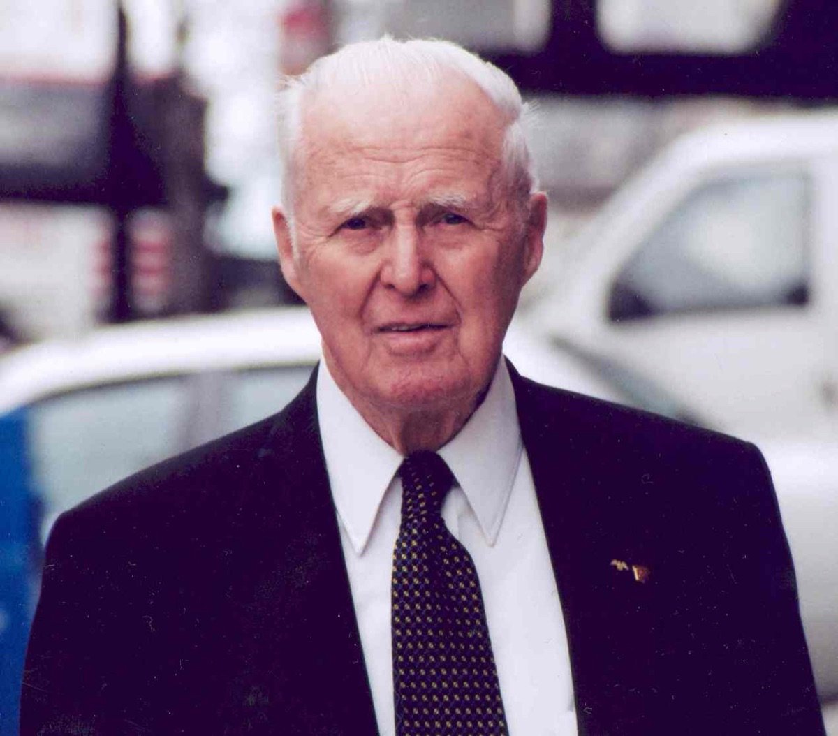 Norman Borlaug on his 90th birthday in 2004