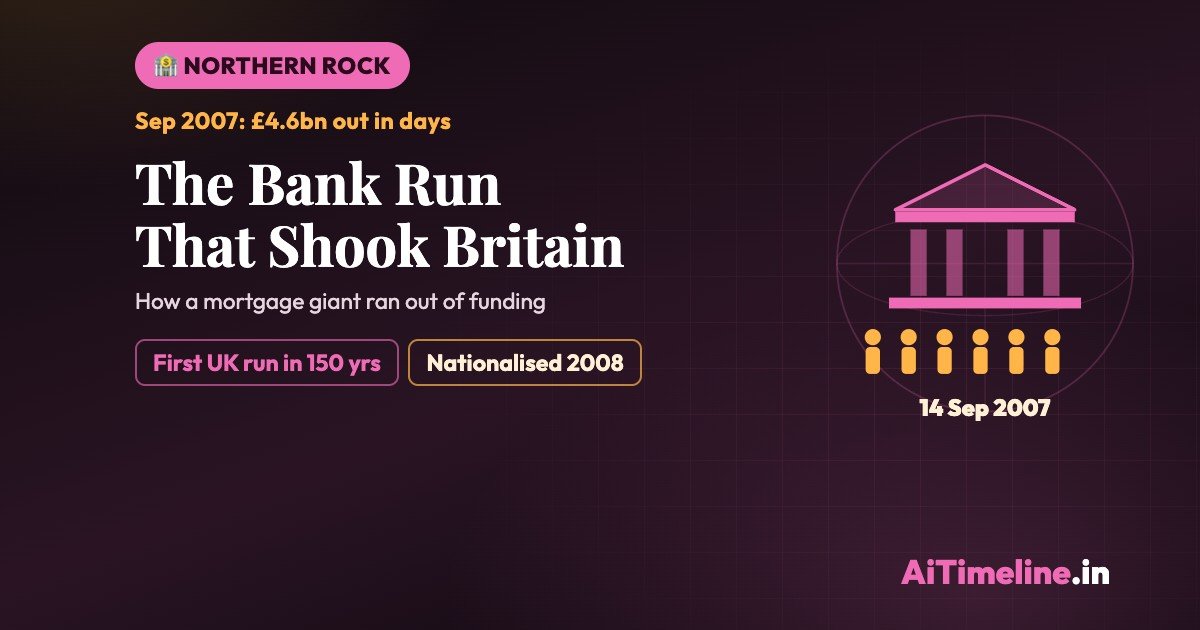 Northern Rock Failure: UK’s First Bank Run in 150 Years Explained