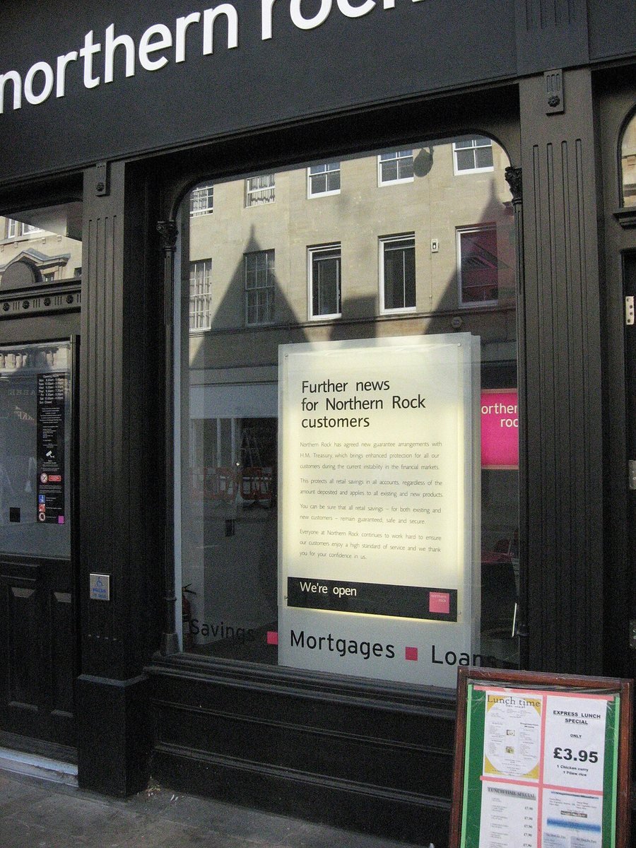 Northern Rock’s Oxford branch on 21 October 2007