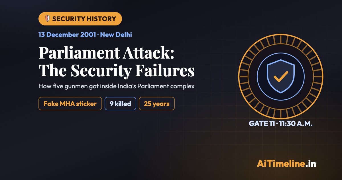 Parliament Attack Anniversary 2001: Security Failures That Shook Indian Democracy