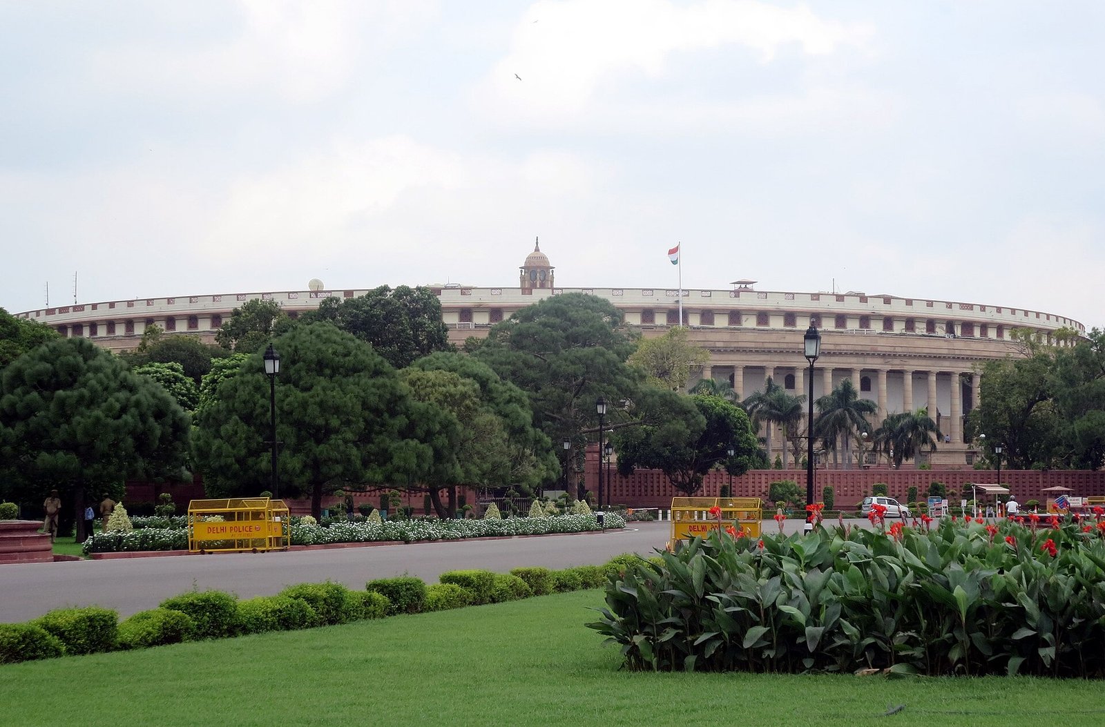 The old Parliament House (Samvidhan Sadan) in New Delhi