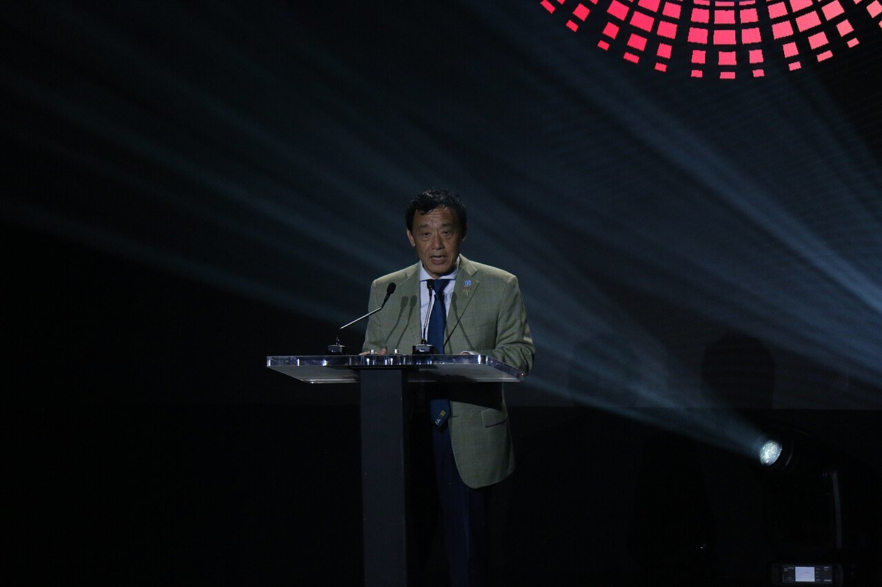 FAO Director-General Qu Dongyu speaking at the UN AI for Good Summit in Geneva, July 2025
