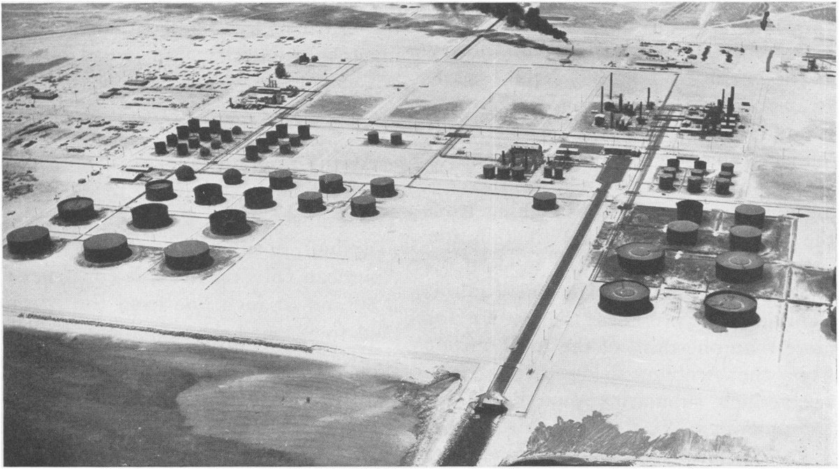 The new mainland refinery at Ras Tanura around 1949