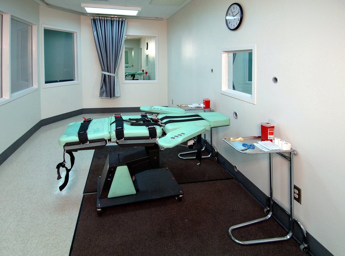 The lethal injection room at San Quentin State Prison, California, completed in 2010