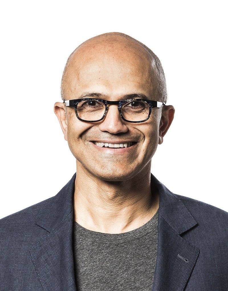 Portrait of Microsoft chief executive Satya Nadella