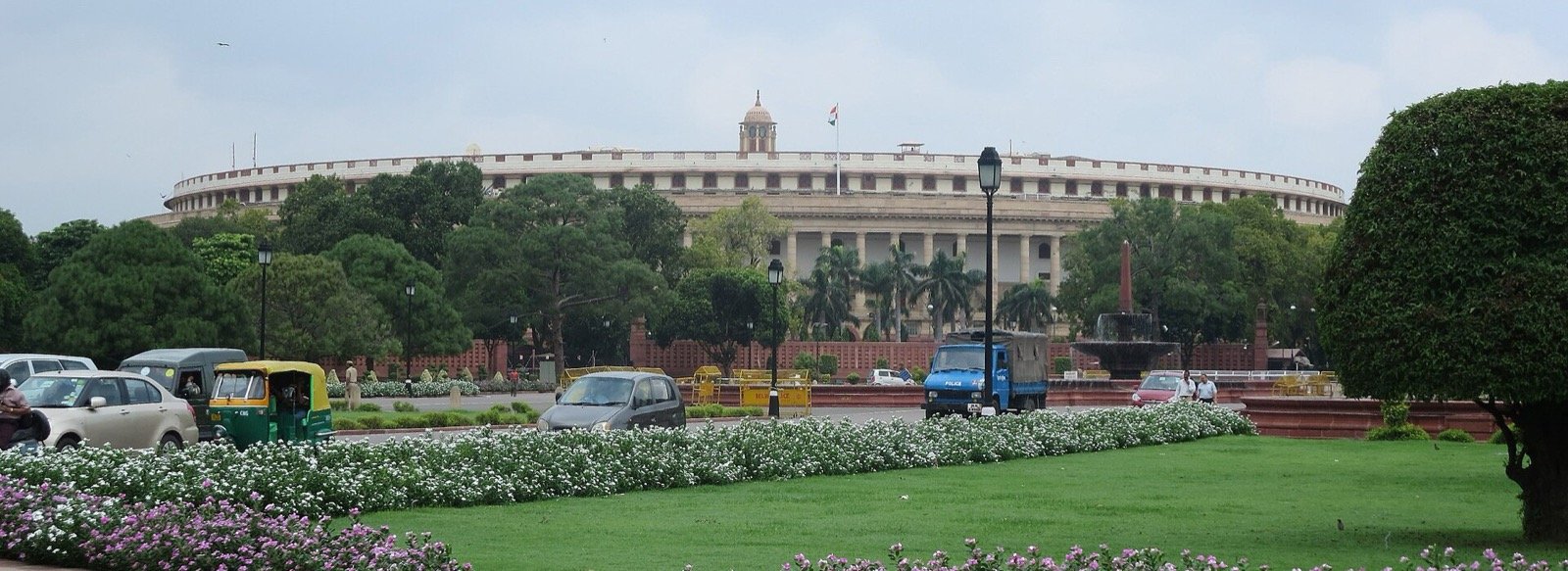 Parliament House in New Delhi, the circular building where both houses passed the Muslim Women Act in July 2019