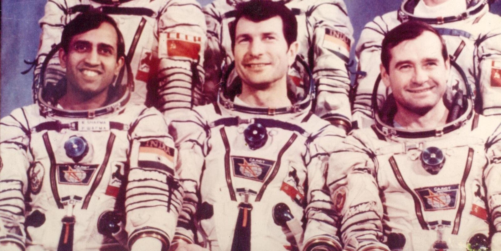 The Soyuz T-11 prime crew in 1984