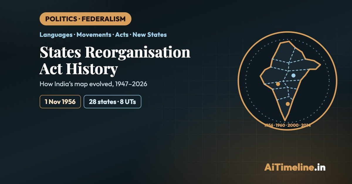 States Reorganisation Act History: How India’s Map Evolved