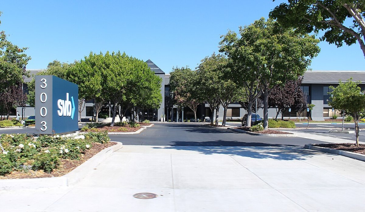 SVB’s Tasman Drive headquarters in Santa Clara in September 2022