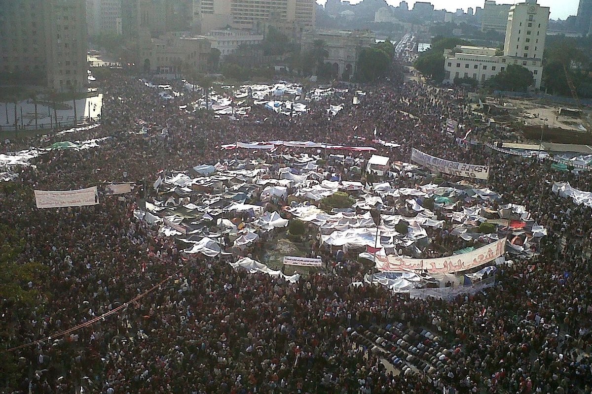Tahrir Square in Cairo on 8 February 2011