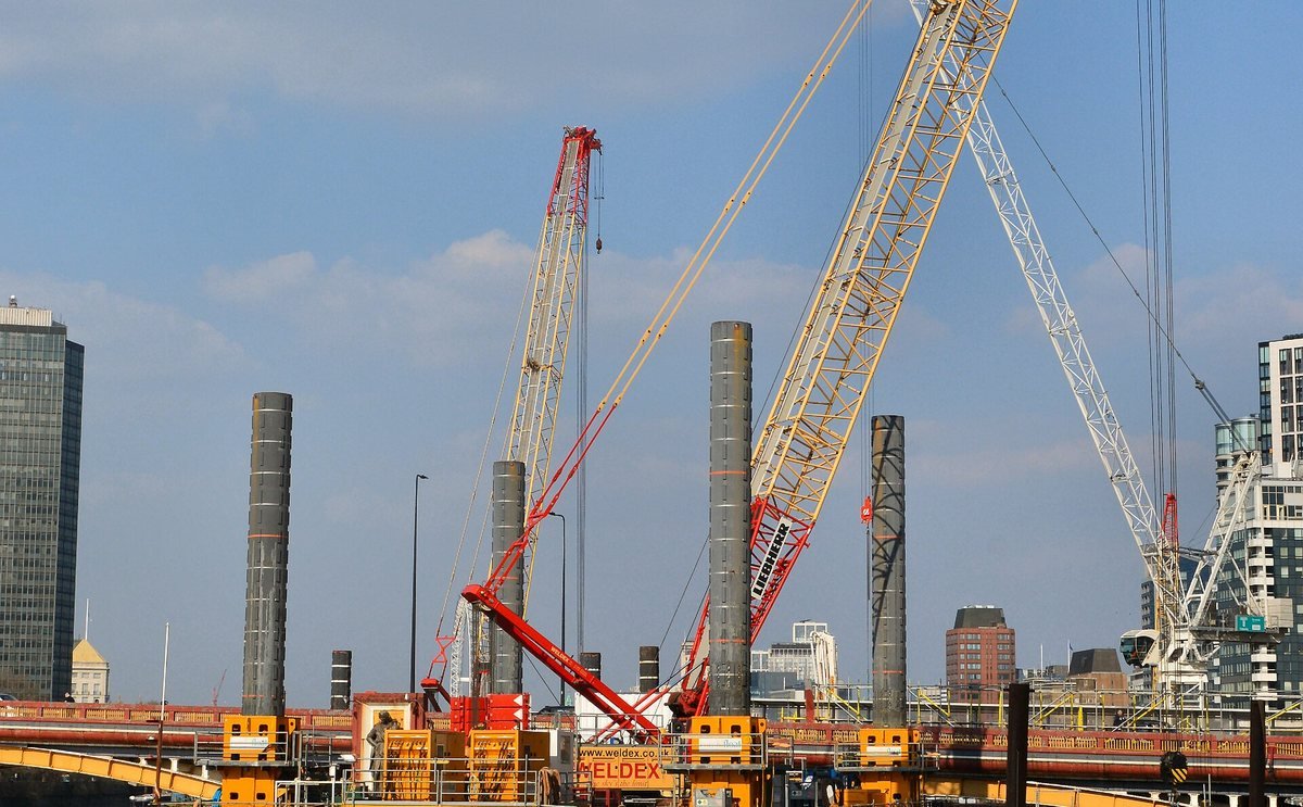 Construction of the Thames Tideway Tunnel at Nine Elms