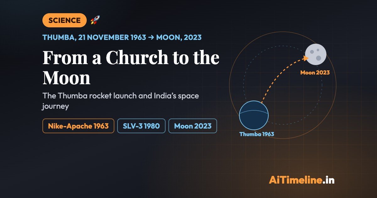 Thumba Rocket Launch: How India’s Space Journey Went from a Church to the Moon