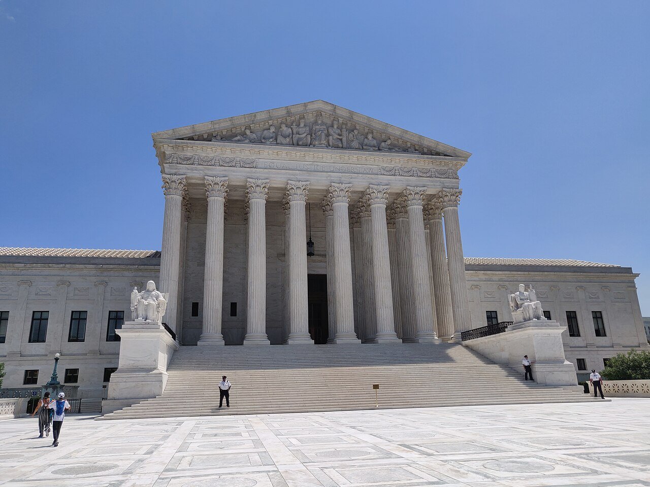 Front of the United States Supreme Court building in Washington, DC