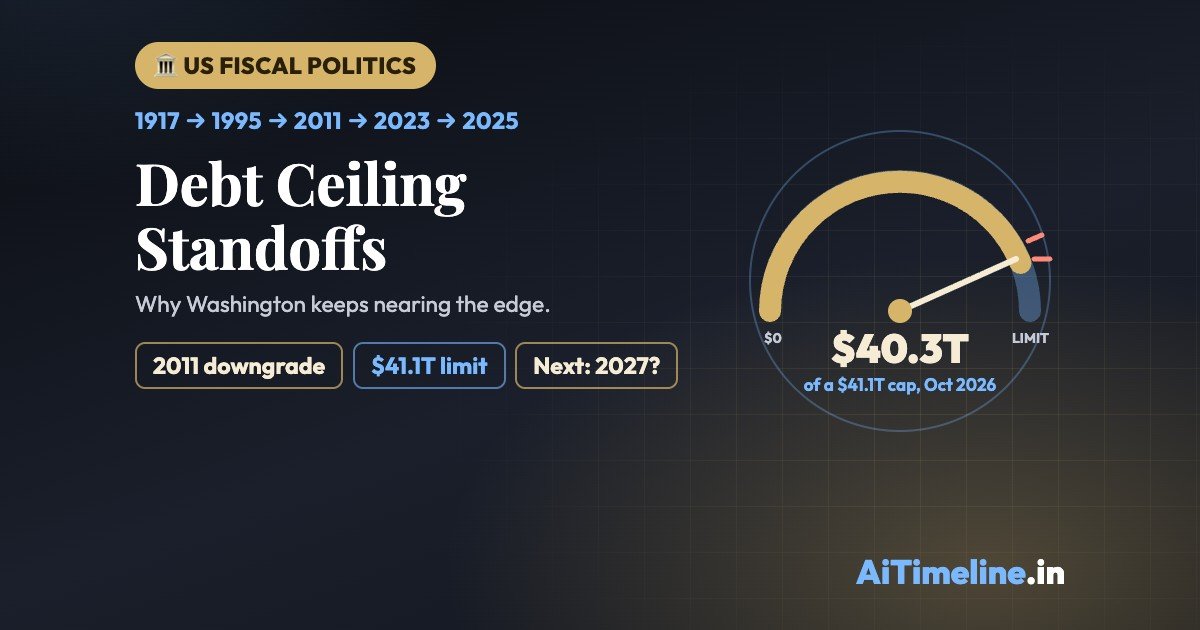 US Debt Ceiling Standoffs: A Timeline of Crises and Resolutions