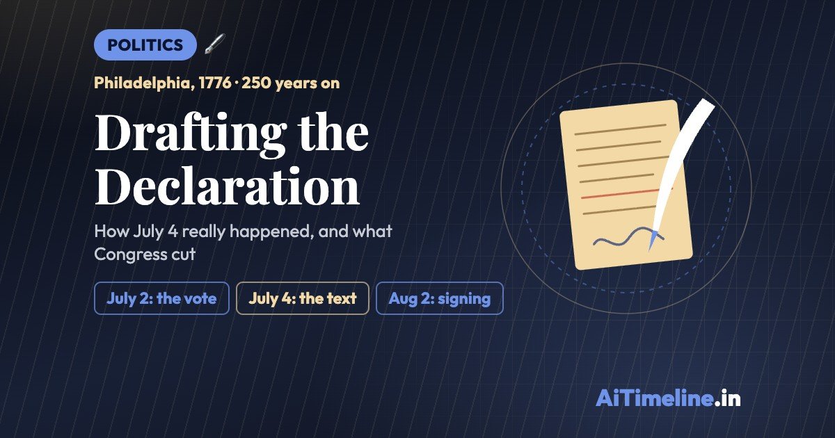 US Independence Day: Drafting and Debates of the Declaration