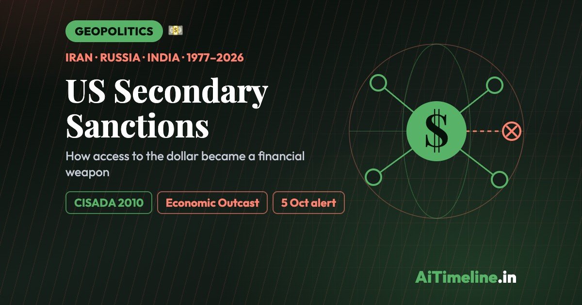 US Secondary Sanctions: A Timeline of Financial Weaponry