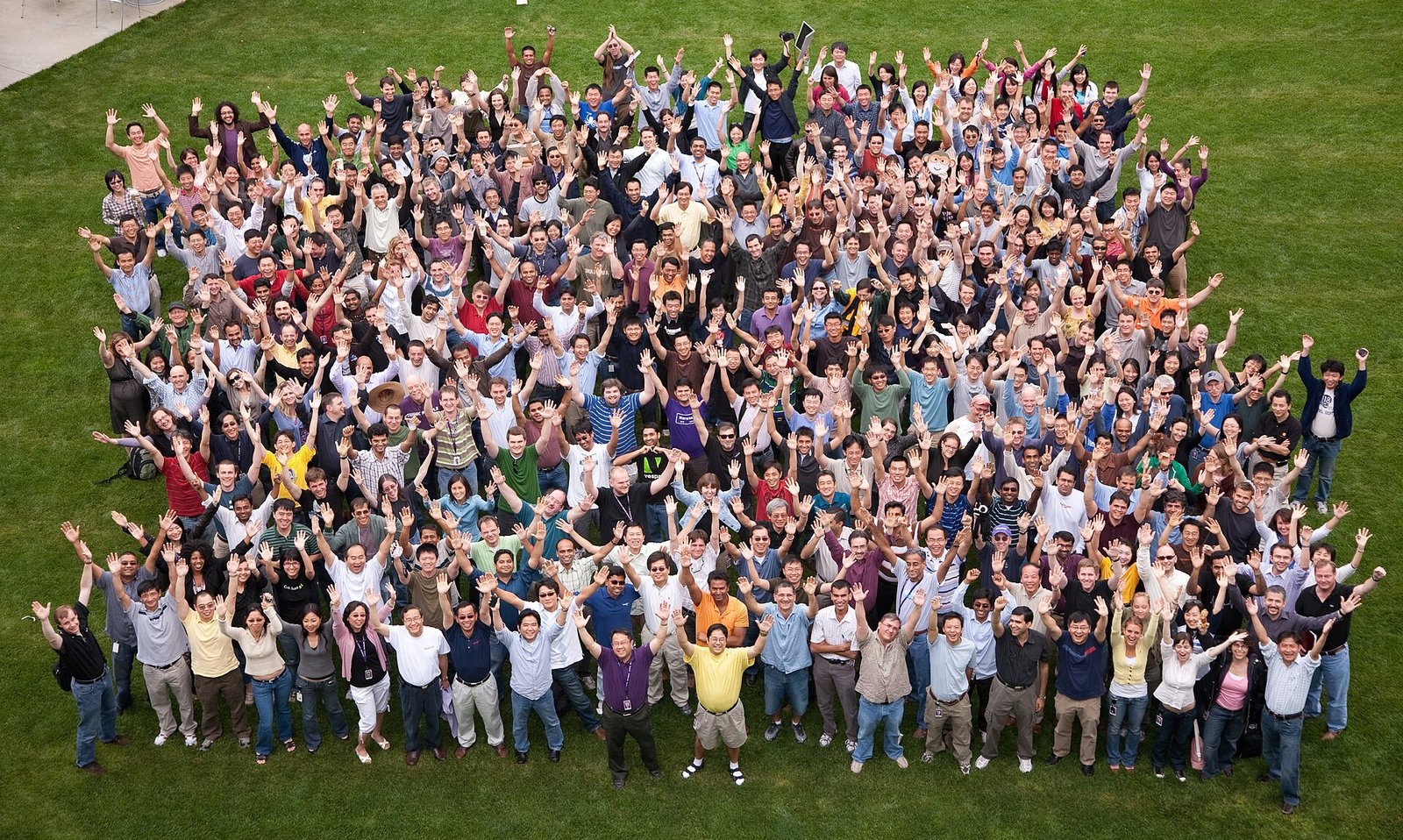 Yahoo’s search team on the Sunnyvale campus in August 2009
