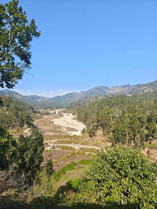 A valley in the Yamkeshwar block of Pauri Garhwal, Uttarakhand, seen from the block office