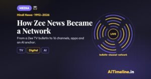 Zee News: Tracing the Evolution of India’s Hindi News Network